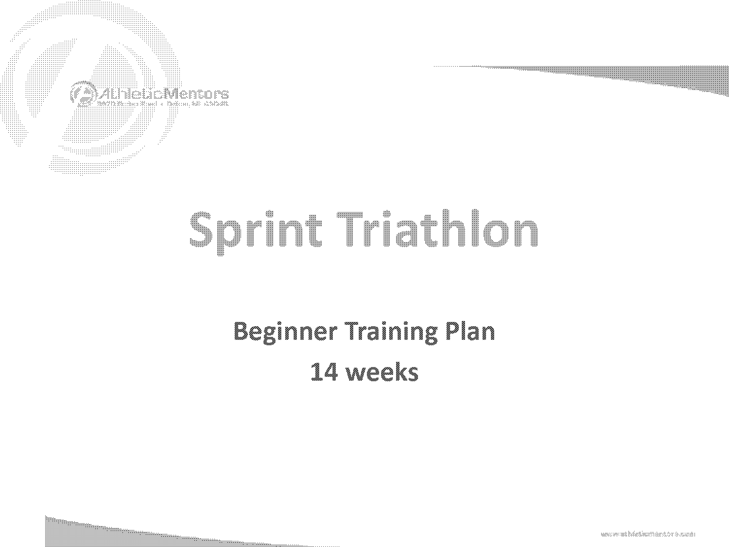 beginner triathlon training plan free